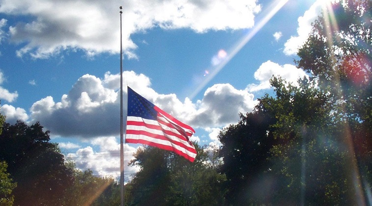 Flags on State government buildings flown at half