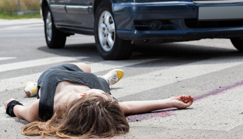 Woman hit by a car on Lake Avenue Woman hit by a car on Lake Avenue