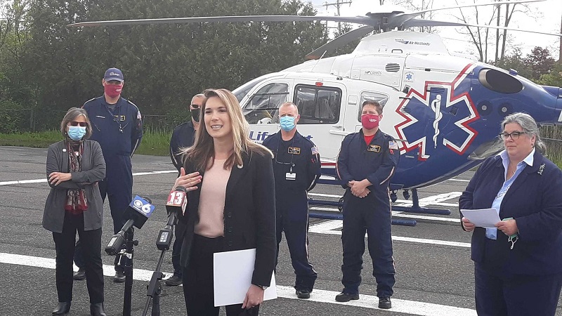 New York State air ambulances will carry blood products on flights