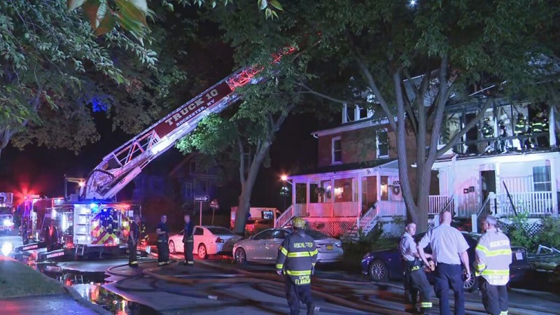 Two residents of a house and a firefighter are recovering from injuries they sustained in fire