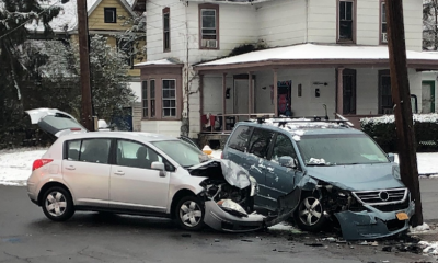 Two-vehicle accident in Elmira blocks intersection