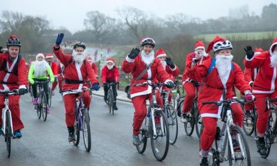 Dozens of Santas cycling to benefit The Center for Youth