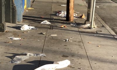 Homeowners responsible for picking up garbage on sidewalk