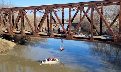 Rochester firefighters rescue photographer hanging from a bridge