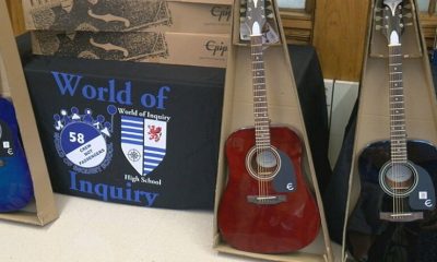 New music room at World of Inquiry School