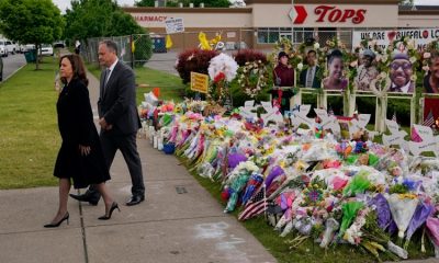 Vice President Kamala Harris visits Buffalo for funeral of Tops shooting victim Ruth Whitfield