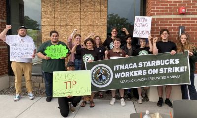 Staff on strike at remaining Starbucks locations in Ithaca to protest conditions, unfair firings