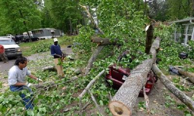 Greece neighborhood severely damaged by strong winds, fallen trees, and broken electric lines